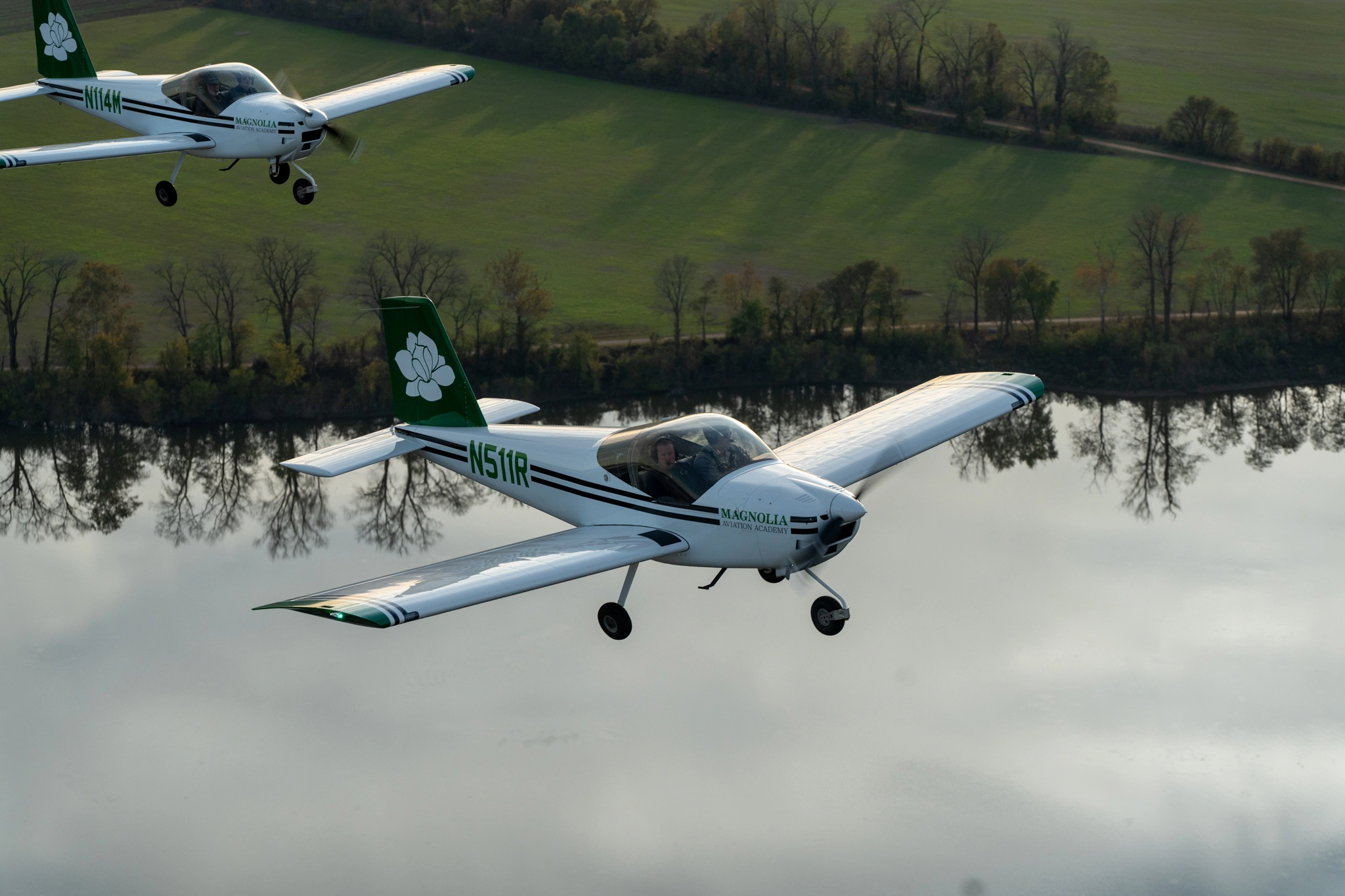 Magnolia Aviation Academy discovery flight with an instructor