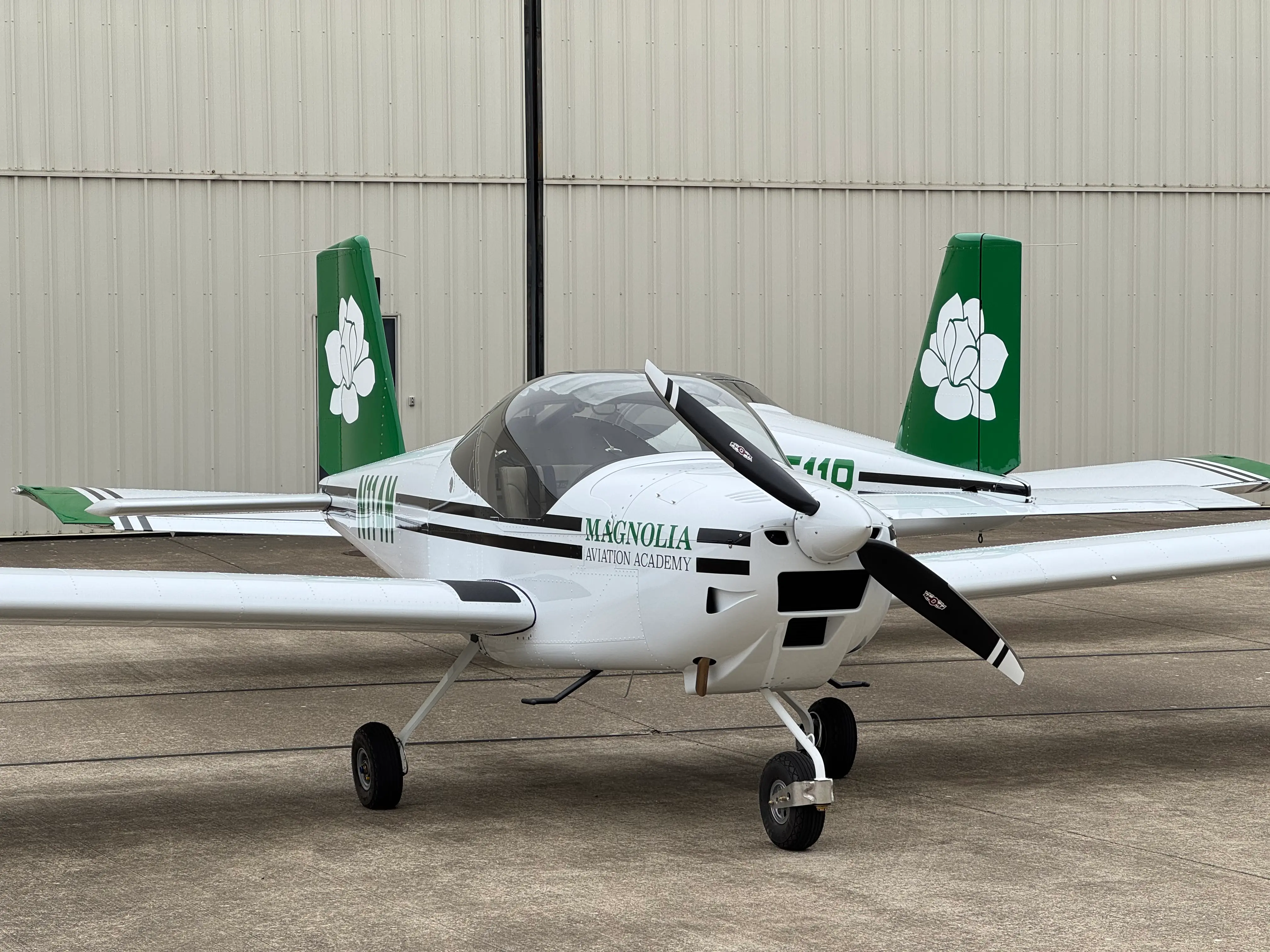 Magnolia Aviation Academy aircraft ready for private pilot training