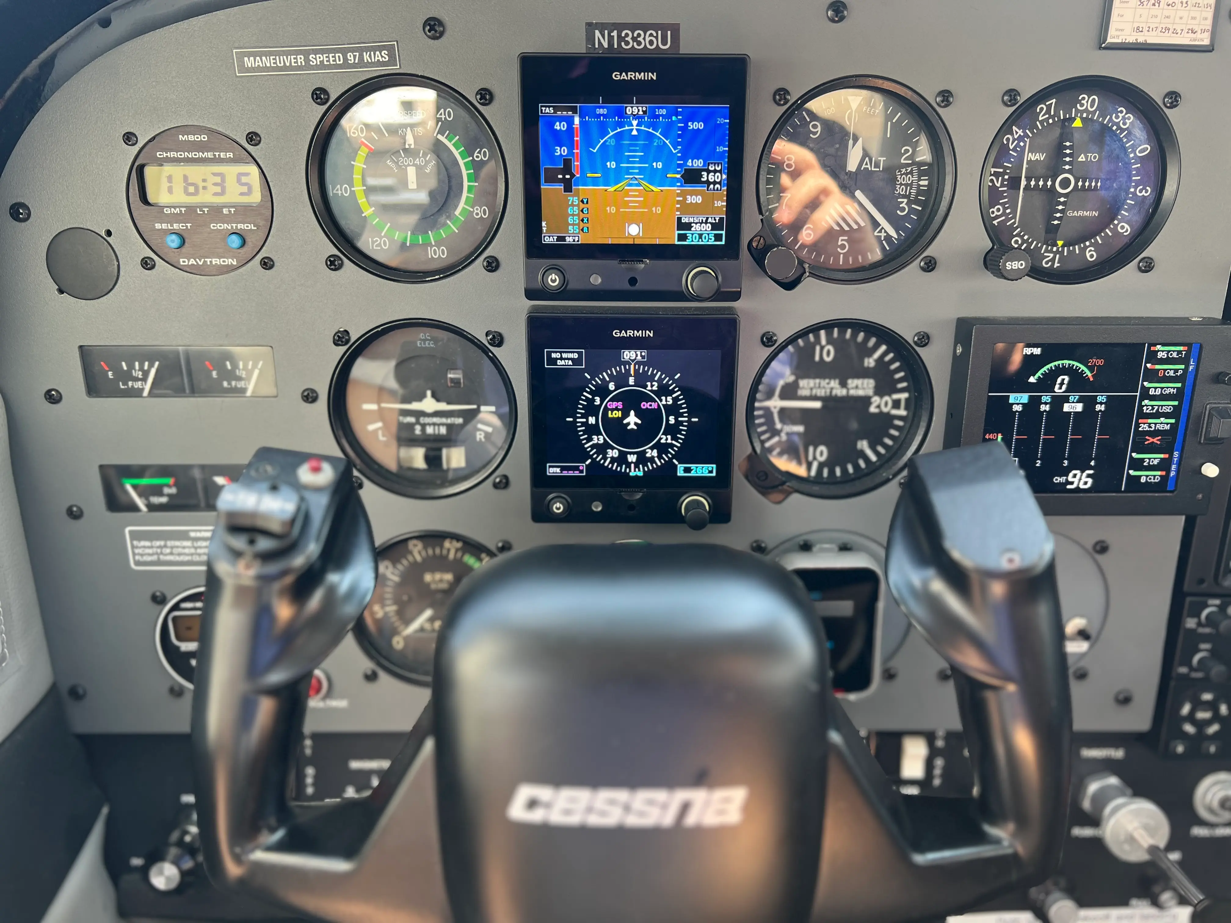 Professional student pilot pre-flight check at Magnolia Aviation Academy